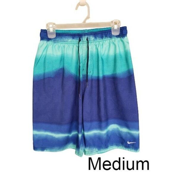 Nike Men's Swim Volley Trunks Landscape Vital 9" Volley Shorts Medium NWOT - Picture 1 of 7